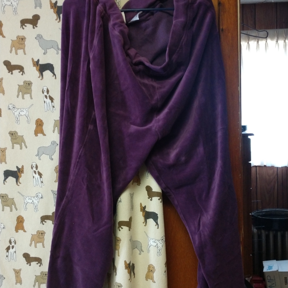 JMS CRUSHED velour pants